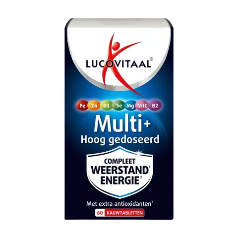 Lucovitaal Multi+ Resistance Energy Hoogdosering - kauwtablet -