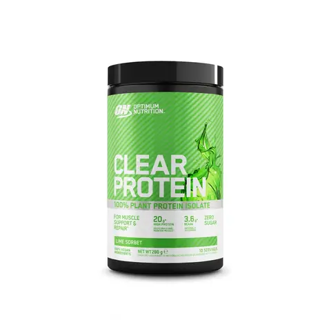 Optimum Nutrition Clear Protein 100% plantaardig eiwitisolaat, citroen-limoen 280 g (10 porties)
