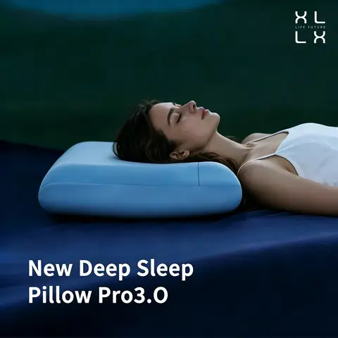 XLLX Ergonomisches Nackenstützkissen 3.0, Gleicher Design wie Atour Planet, Nackenwirbelkissen für Nacken- & Schulterbeschwerden, Komfortables Schlafkissen für alle Schlafpositionen, Blau, 8 cm Höhe