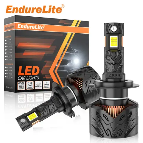 ENdureLite H8/H9/H11 H7 H4 9005 9006 9012 Headlight LED Light, 20000LM Brighteness, 300% Brighter , Simply Plug n Play, , Efficent Cooling System, CANbus Ready No Flicker,Pack of 2