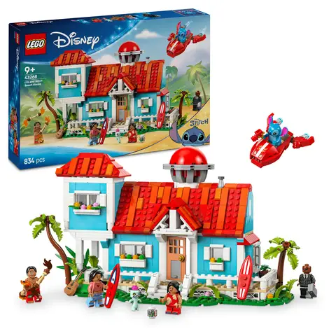 LEGO Disney Classic 43268 Lilo et Stitch Maison de la plage Pack de 834