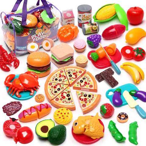 Guaranteed4Less 81-teiliges Spielset zum Schneiden mit Aufbewahrungstasche