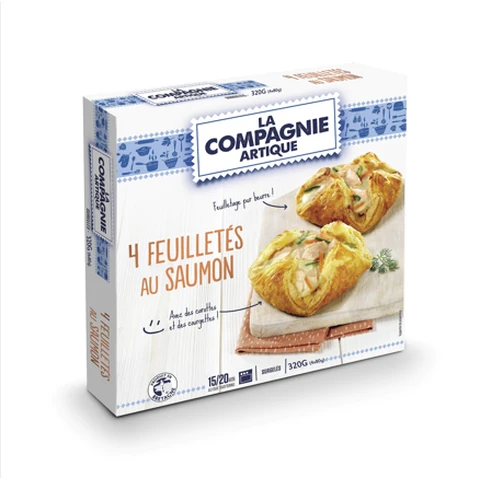 LA COMPAGNIE ARTIQUE Feuilletés au saumon - 4 x 80 g