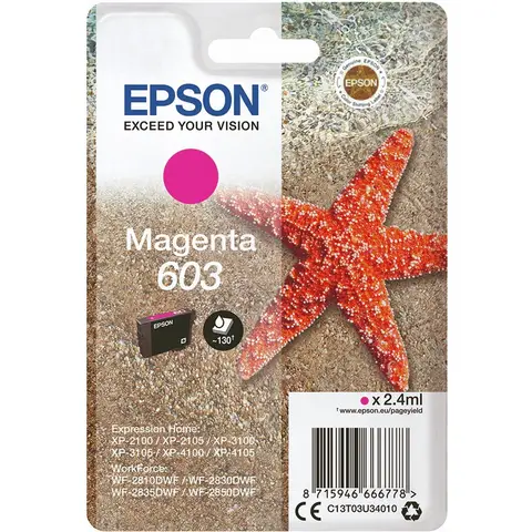 Epson Singlepack Magenta 603 Ink