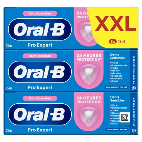 Oral-B Pro-Expert Gevoeligheid Calm Sensation Tandpasta - Eucalyptus Pepermuntsmaak - 3 x 75ML