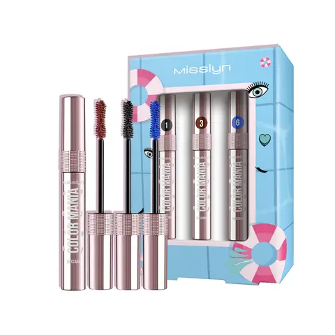 MISSLYN Coffret Mascara Color Mania 2 (1 Noir + 3 Bourgogne + 6 Bleu Océan)