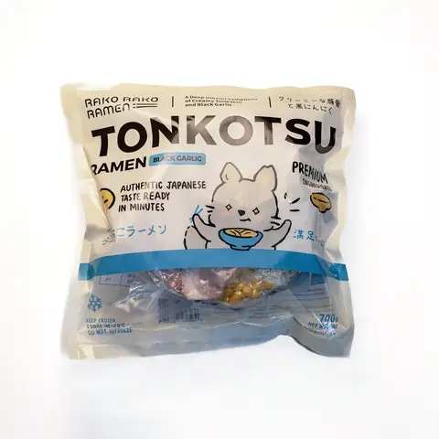 Japanese-Style Frozen Black Garlic Tonkotsu Ramen 700g
