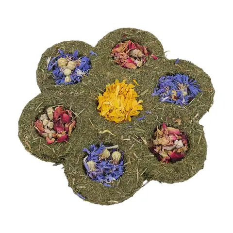 Rosewood Naturals Flower 'n' Forage Blossom Small Animal Treat and Forage Gnaw Toy