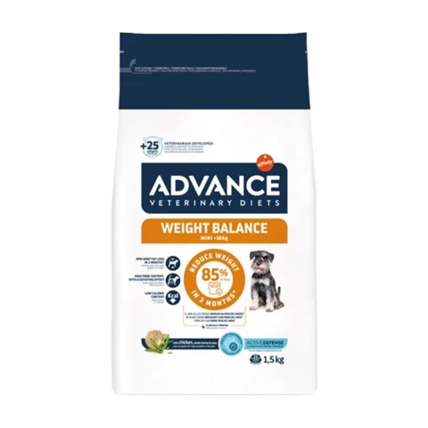 ADVANCE VET Croquettes contrôle du poids pour chiens de moins de 10 kg - 1,5 kg