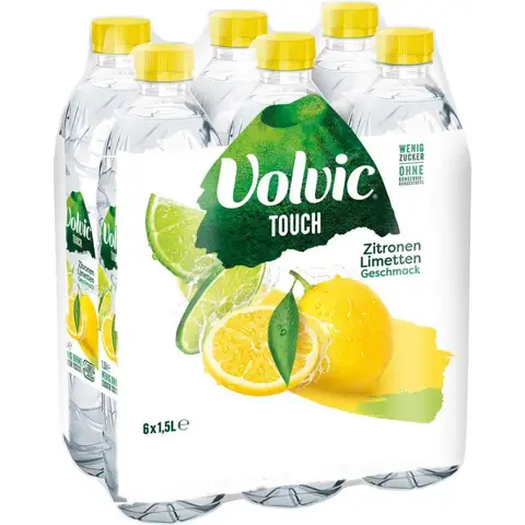 Volvic Touch Zitrone-Limette 6 x 1,5 l