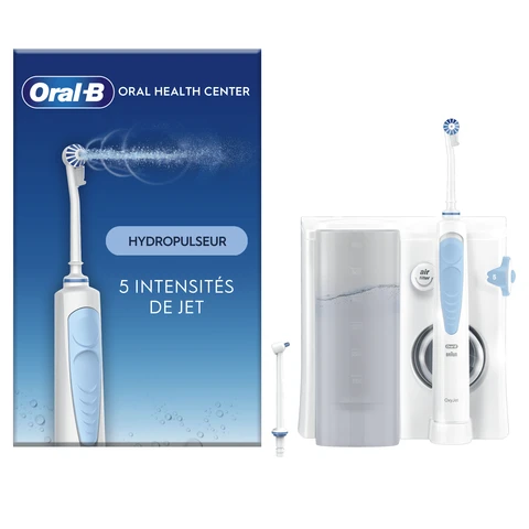 Oral-B Oral Health Center Hydropulseur : Fil Dentaire À L’eau, 1 Canule Oxyjet, 1 Canule Water Jet