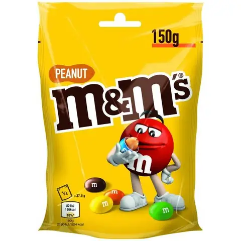 M&M's Erdnuss Standbeutel 150 g