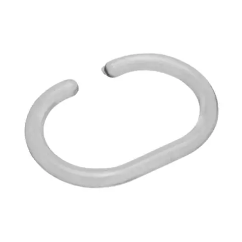 Croydex Shower Curtain Rings C Type Clear 12pcs
