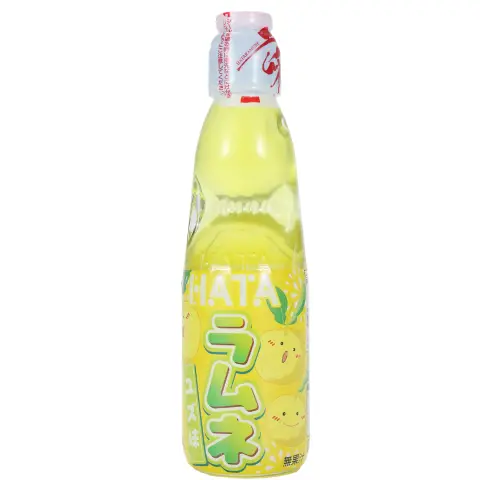 HATA Yuzu Ramune Carbonated Drink 200ml 哈达波子水 柚子味 200ml