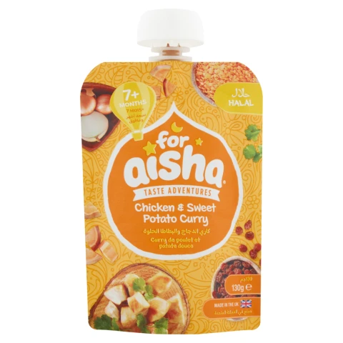 For Aisha Chicken & Sweet Potato Curry 7+ Months - 130g