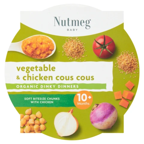 Nutmeg Vegetable & Chicken Cous Cous 10M+ 190G