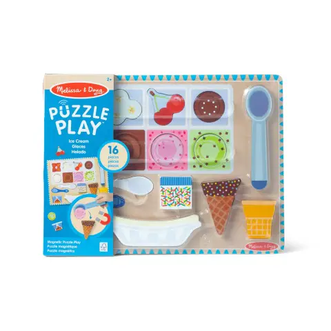 Melissa  and  Doug - Ice Cream Wooden Magnetic Puzzle (31006)