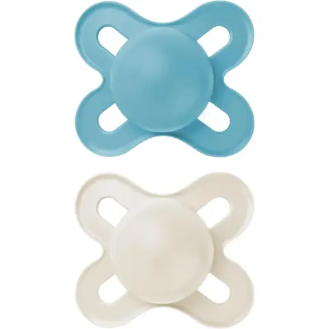 MAM Start 0-2 mth Soother x 2 Plain Blue
