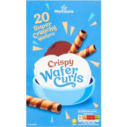 Morrisons Wafer Curls 20 Pack