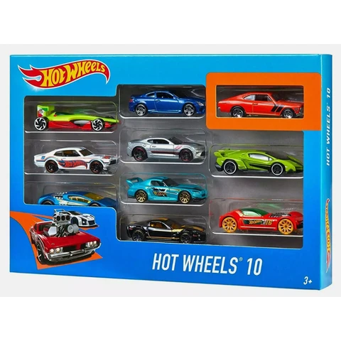 Hot Wheels diecast auto set - 10 Auto's, 1:64 Schaal