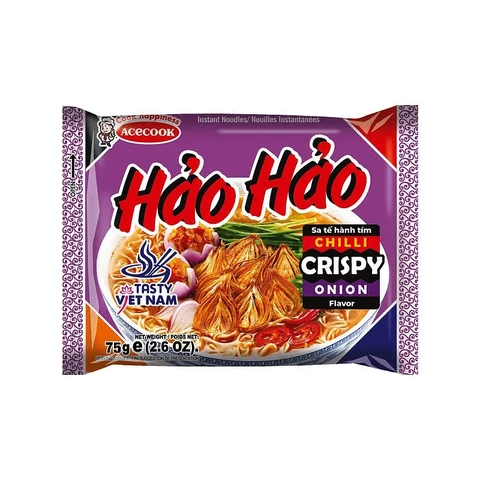 Hao Hao Instant Noodles Chilli Crispy Onion Flavour 74g