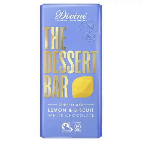 Divine Chocolate - White Choc Lemon Cheesecake - 10 x180g