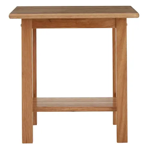 Maison by Premier Side Table Selby Square Rubberwood Natural
