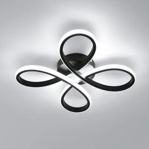 Goeco Moderne LED-Deckenleuchte 28W 6500K Kaltweiß Blumenform für Wohnzimmer Schlafzimmer Flur Esszimmer Küche