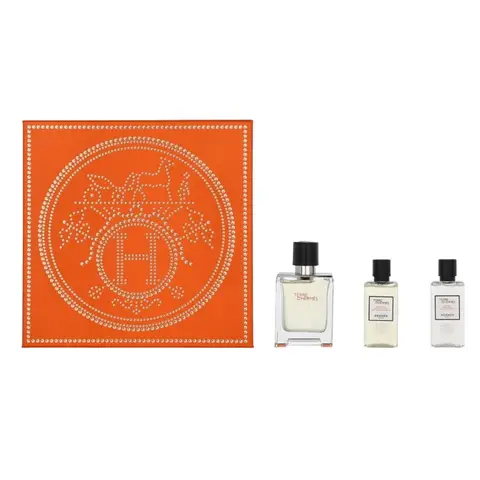 HERMES Terre D'Hermes Set (EDT 50ml + Shower Gel 40ml + After Shave Lotion 40ml)