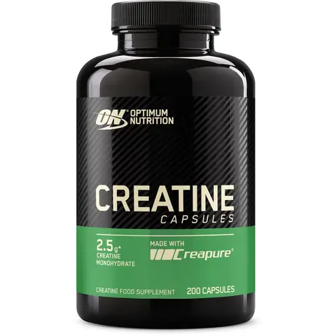 Optimum Nutrition Creapure creatine smaakloos 200 capsules
