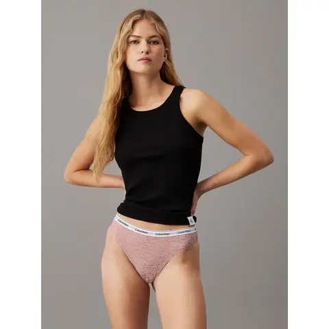 Calvin Klein Lace Brazilian Slip - Gedempt M