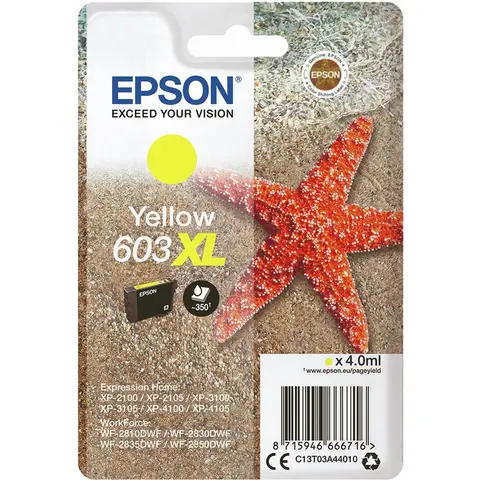 Sylvain Gaudron C13T03A44020 originele inktcartridge - geel - hoge capaciteit (XL) - 1 stuk