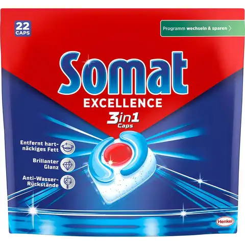 Somat Excellence 3‑in‑1 Spülmaschinentabs, 398,2g