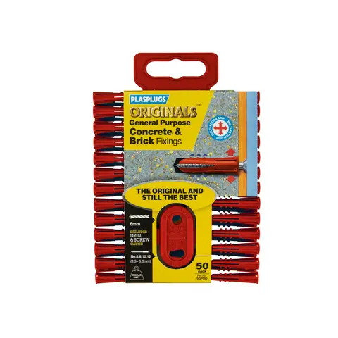 PLASPLUGS SGP550 Originals™ General-Purpose Fixings (Pack 50)