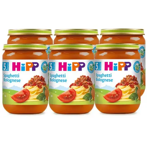 HiPP Spaghetti Bolognese (ab 5 Monaten) Multipack 6 x 190 g