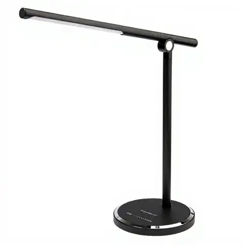Aigostar LED-Tischlampe Light13, 8 W, 3000–6000 K, Touch & Stufenlos Dimmbar, USB-Ladeanschluss, Schwarz