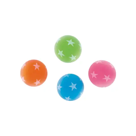 Unique Party Glow in the Dark Bouncy Balls, 8 Pack