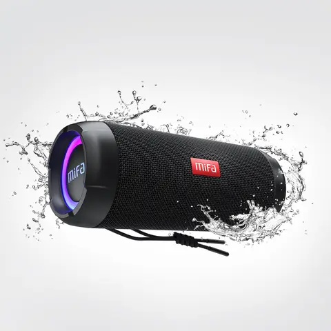 Mifa WildRod Portable Bluetooth Speaker Wireless Outdoor Speaker, Bluetooth 5.3 Streaming,IP67 Waterproof and Dustproof-Black