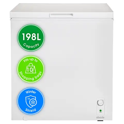 Abode A198CF0E1W 198L Chest Freezer - White - E Rated