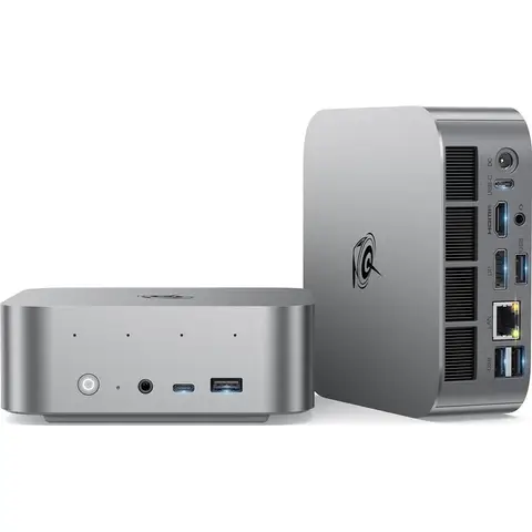 Beelink Mini PC SER9 Pro AMD Ryzen 7 H255 24 GB LPDDR5X RAM 512 GB SSD Dual-Lautsprecher, KI-Mikrofon - Grau