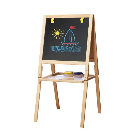 Casdon 2 in 1 Blackboard & Whiteboard Wooden Easel