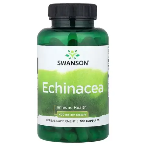 Swanson Echinacea Immune 400mg Capsules - 100 Capsules