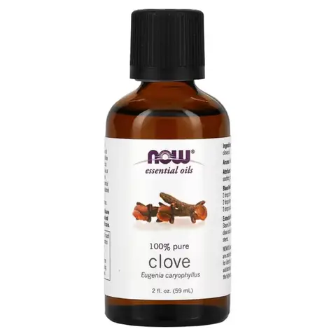 NOW Foods Clove Essential Daily Wellness Support Oil Aromatherapy - 59ml