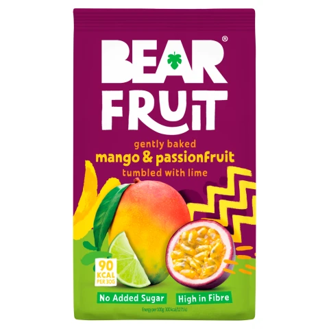 BEAR Fruit Gently Baked Mango & Passionfrui 85g