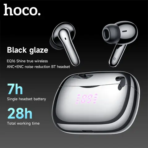 EQ16 Shine True Wireless Noise Reduction BT Earphone - Black Glaze