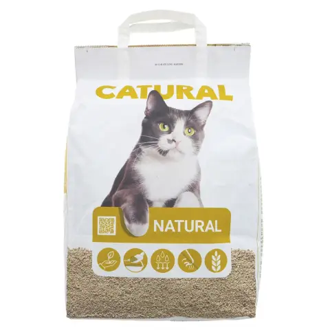 CATURAL - Cat Litter - Natural - 100% Plant based by product - 8L