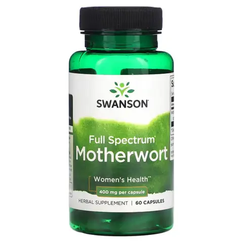 Swanson Full Spectrum Motherwort Womens Health 400mg Daily Wellness Support Capsules - 60 Capsules