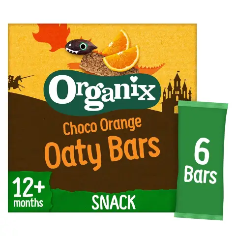 Organix Choco Orange Soft Oaty Bars 12+ Months 6 X 30g