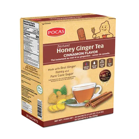 POCAS HONEY GINGER TEA WITH CINNAMON 20PCx18g