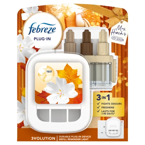 Febreze 3Volution Smart Programming Air Freshener Plug-In Starter Kit Cosy Season 20ML